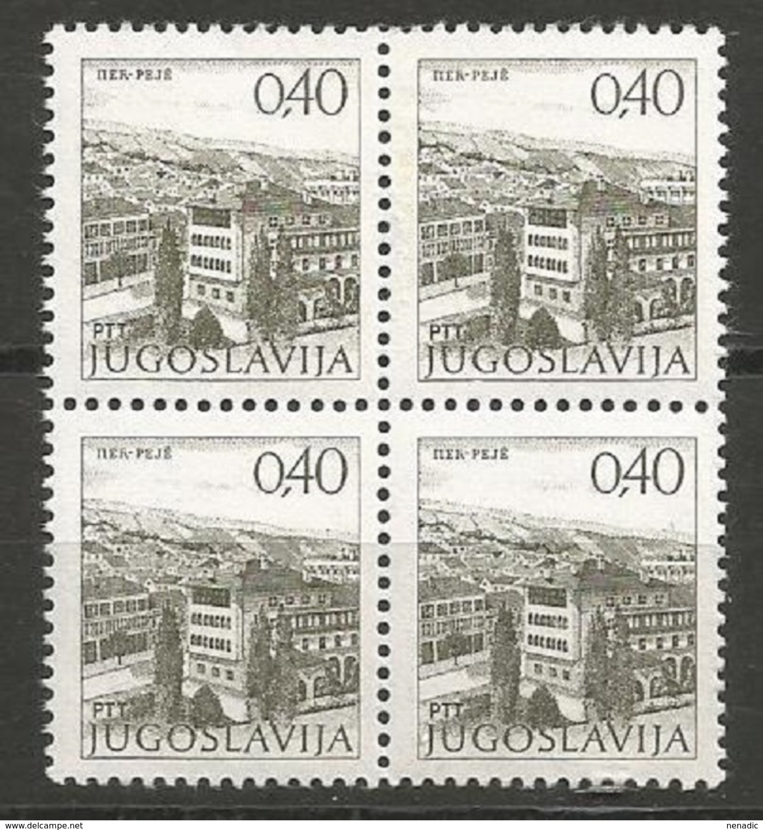 Yugoslavia,Tourist Motives 1978.,block Of Four-perforation 13 1/4,semi-gloss Gum,MNH - Ungebraucht