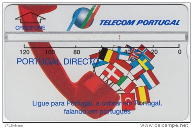 PORTUGAL A-784 Hologram Telecom - Flags Of European Nations - 325A - Used - Portugal