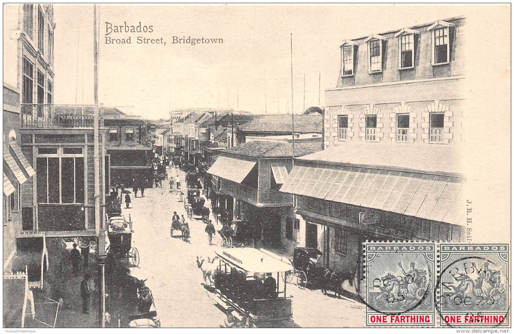 BARBADES / Broad Street - Bridgetown - Belle Oblitération - Barbades