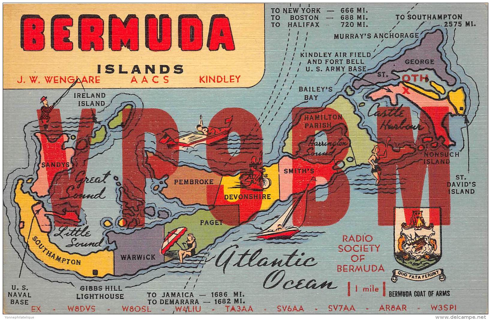 BERMUDES / Carte QSL - Bermuda