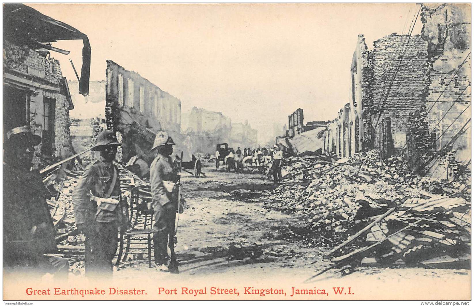 JAMAIQUE / Great Earthquake Disaster - Port Royal Street - Kingstom - Jamaïque