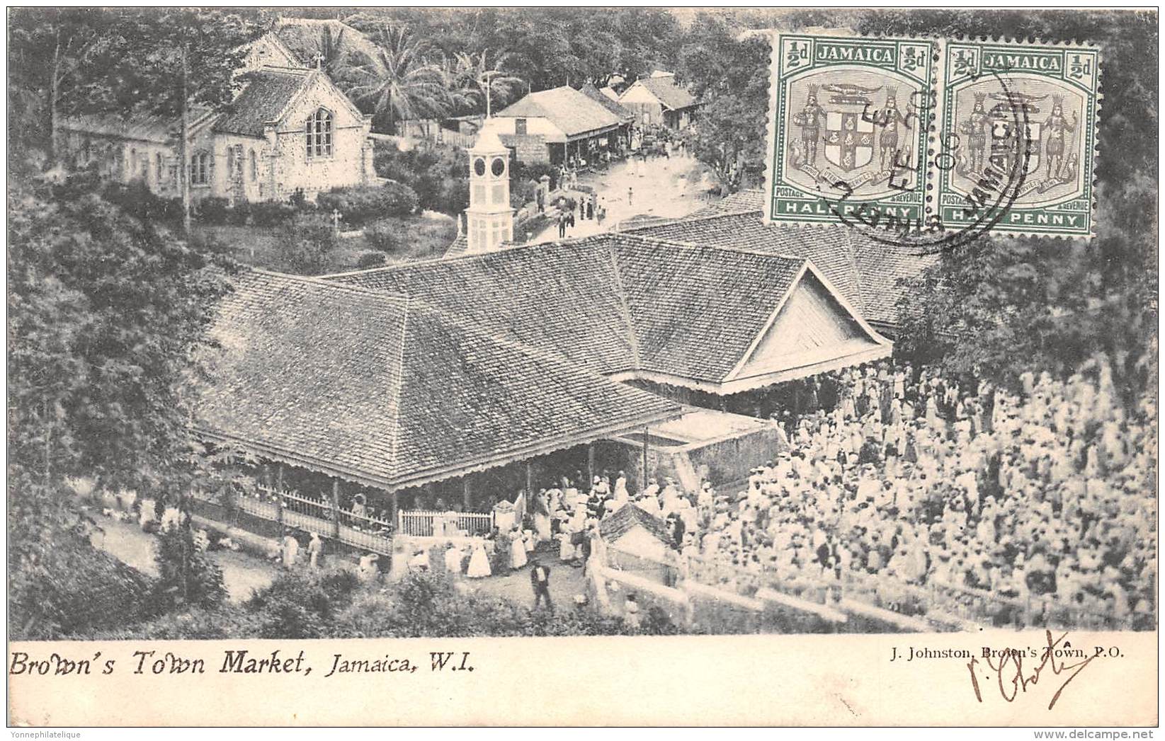 JAMAIQUE / Brown's Town Market - Belle Oblitération - Jamaïque