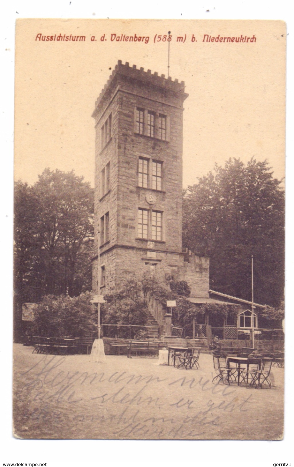 0-8505 NEUKIRCH / Lausitz, Valtenberg, Aussichtsturm, Restauration, 193... - Neukirch (Lausitz)