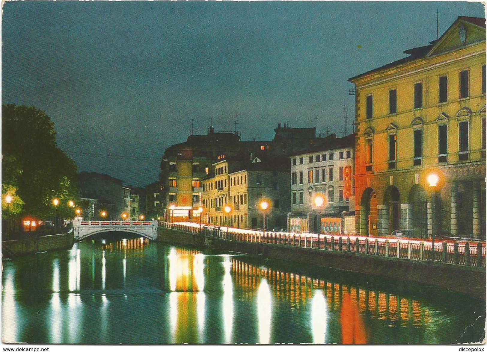 V1069 Treviso - Riviera - Panorama Notturno Notte Nuit Night Nacht Noche / Viaggiata 1967 - Treviso