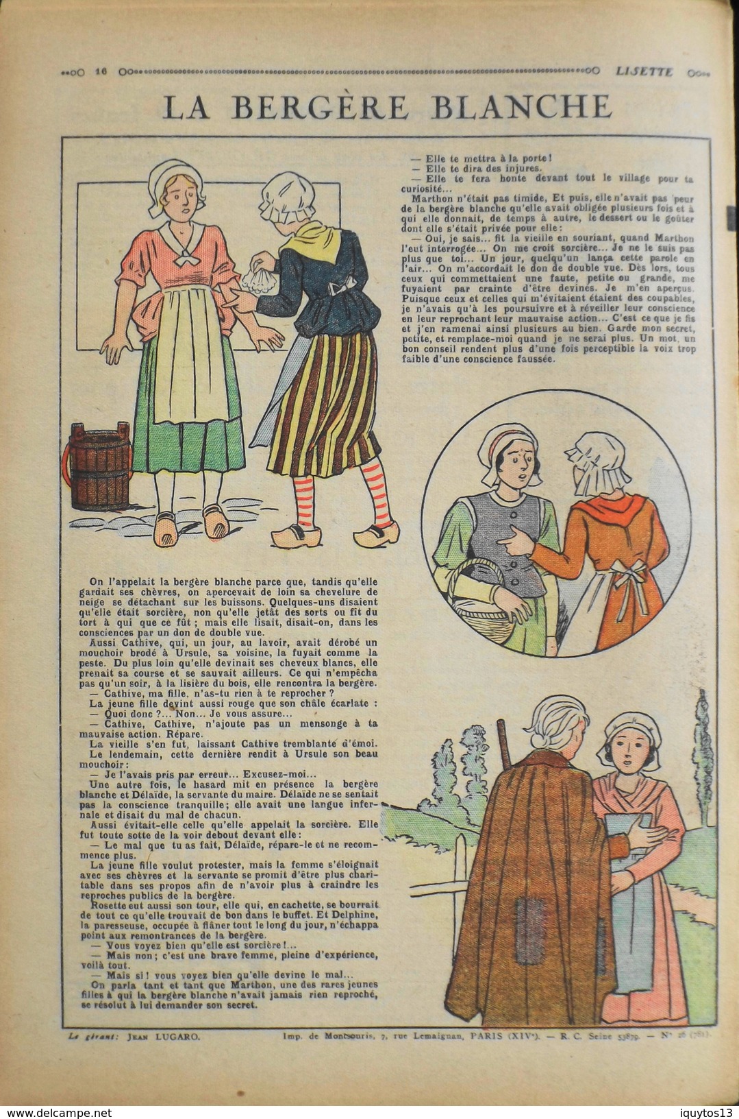 LISETTE - Journal Des Fillettes - N° 26 - Seizième Année - Dimanche 28 Juin 1936 - En BE - Lisette