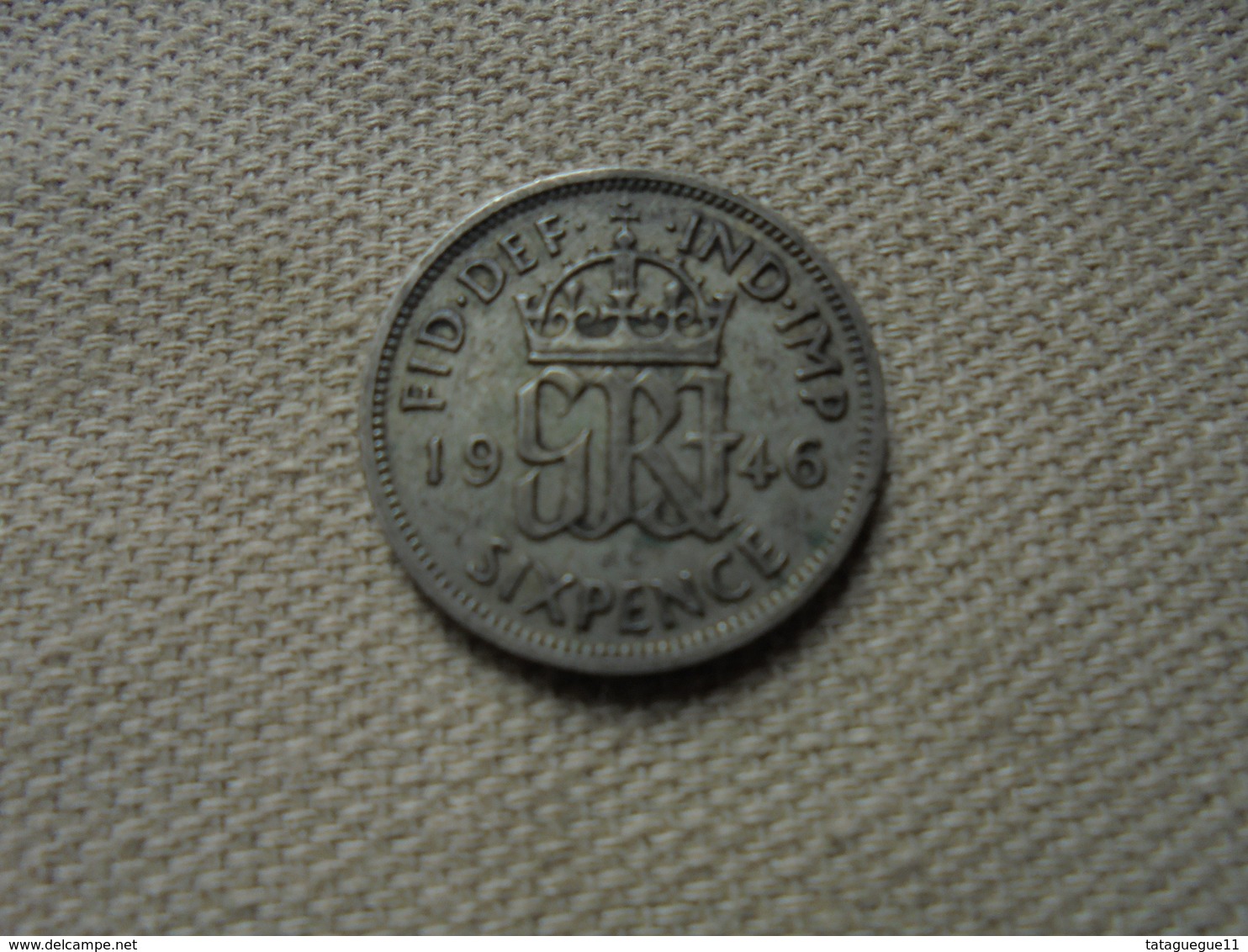 Ancien - Pièce De Six Pence Georges VI 1946 - H. 6 Pence