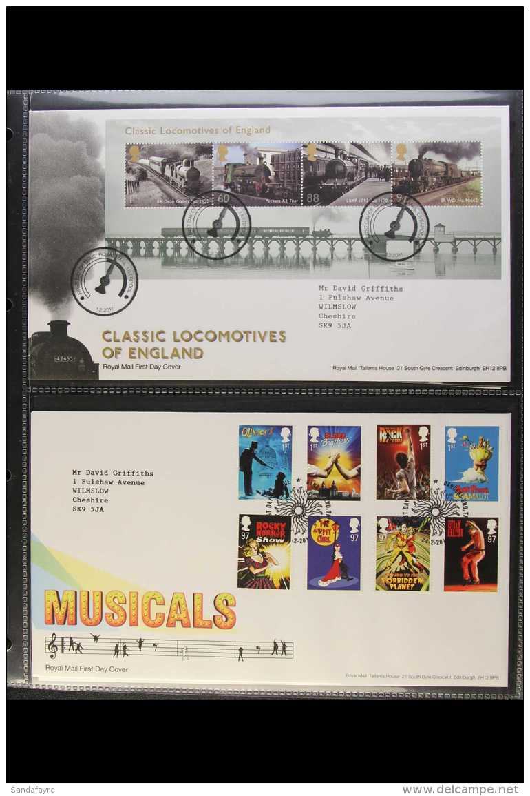 2011 COMMEMORATIVES COLLECTION  A Complete Collection (less Post &amp; Go) Of Illustrated, Neatly Typed Addressed... - FDC