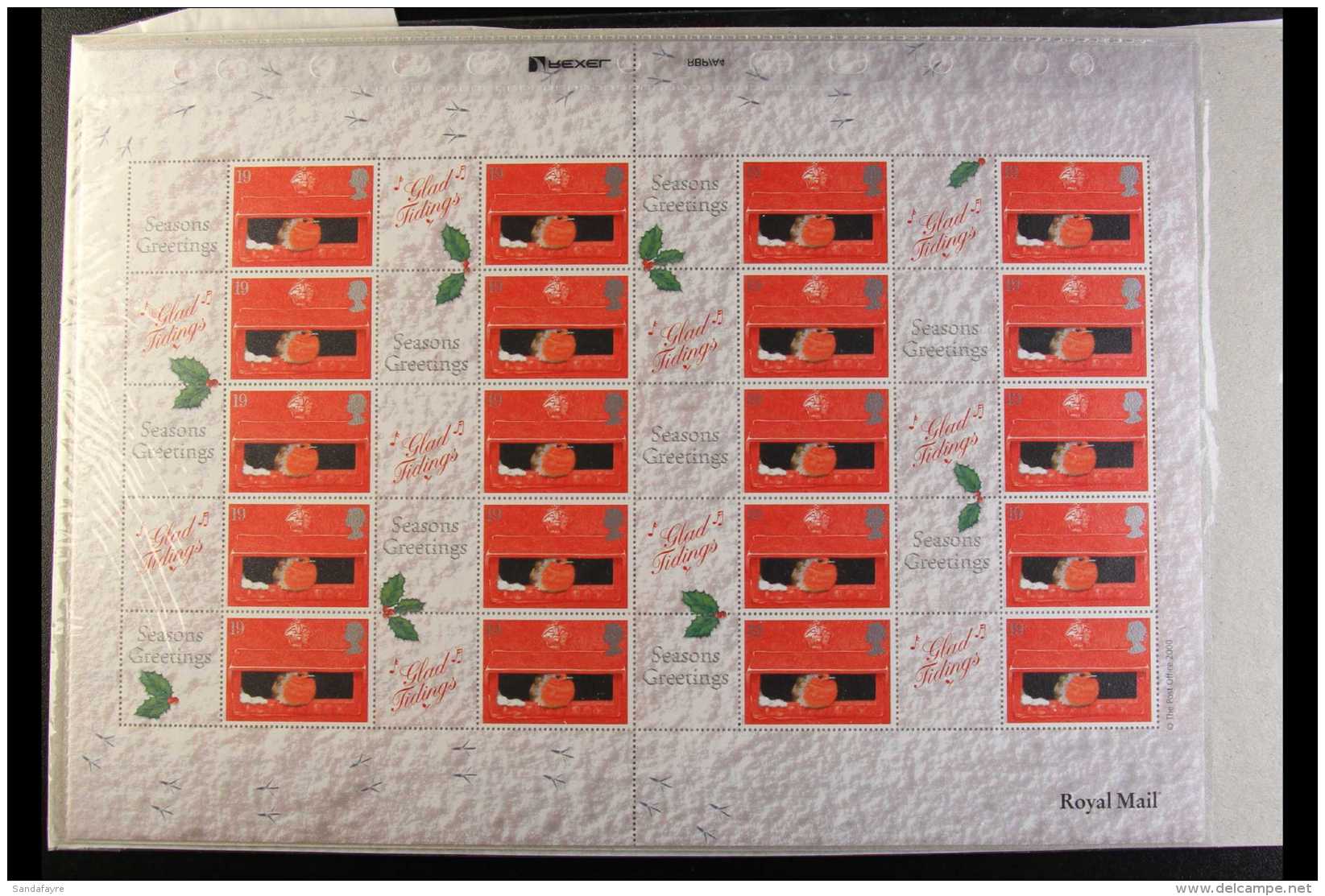2000 SMILERS SHEET  2000 20 X 19p "Robin In Pillar Box" Complete, SG LS2, Superb Never Hinged Mint. For More... - Other & Unclassified