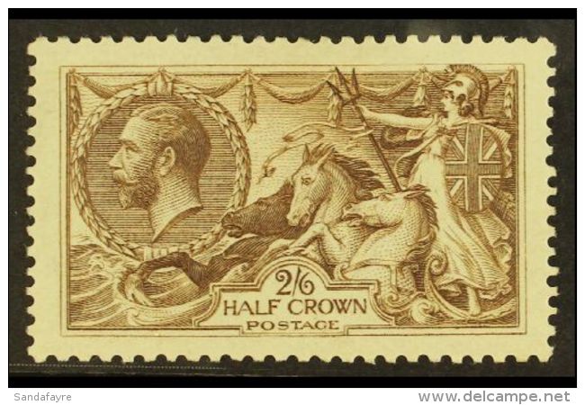 1915  2s6d Grey-brown De La Rue Seahorse, SG 407, Very Fine Mint. For More Images, Please Visit... - Ohne Zuordnung