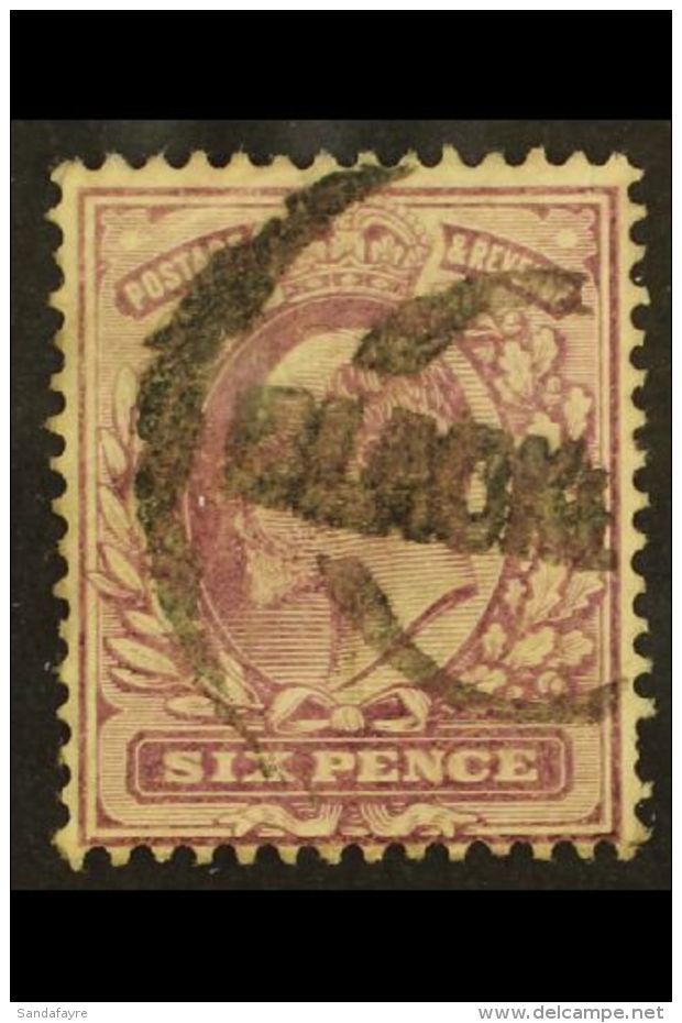 1913  6d Dull Reddish Purple "Dickenson Coated Paper", SG Spec M34(2), Used With Light Circular Parcel... - Ohne Zuordnung