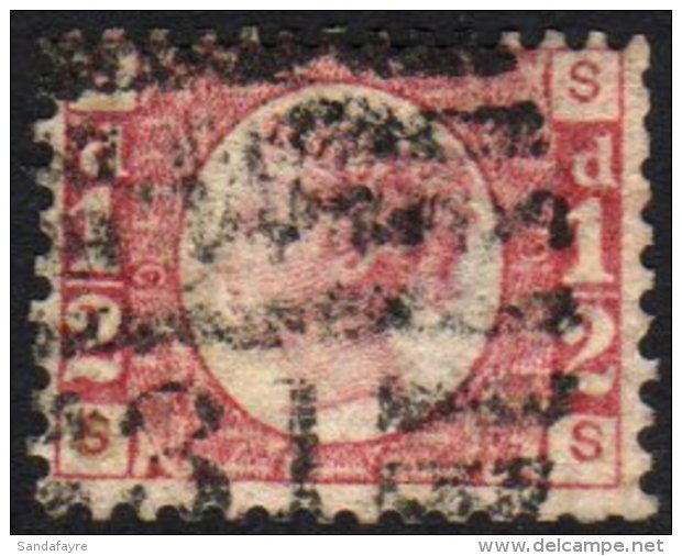 1870  &frac12;d Rose SG 49, Plate 9, With Neat London Numeral Cancel, Plate Number Clearly Visible, Good Colour... - Other & Unclassified