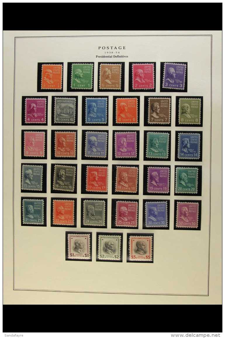 1938-39  Definitives Complete Set Including Coil Stamps (Scott 803/34 &amp; 839/51, SG 799/844) Very Fine Never... - Sonstige & Ohne Zuordnung