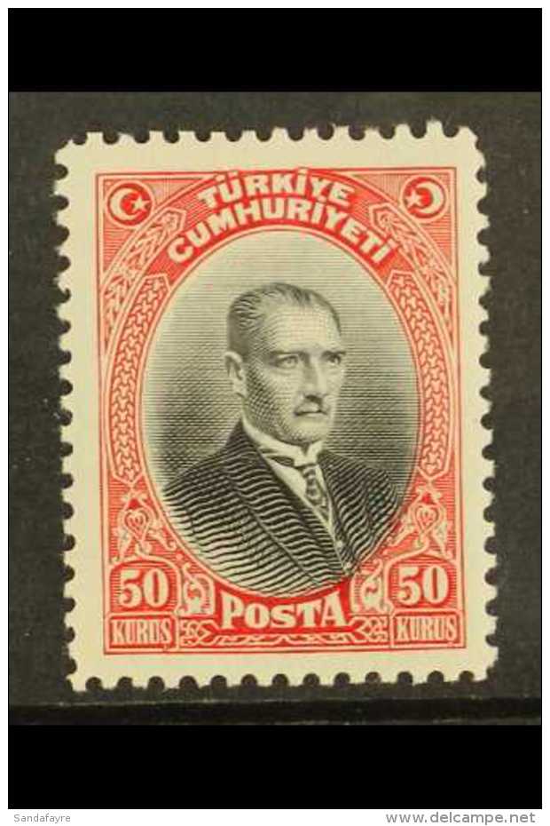 1929  50k Red And Black, Michel 890, Very Fine Mint. For More Images, Please Visit... - Other & Unclassified