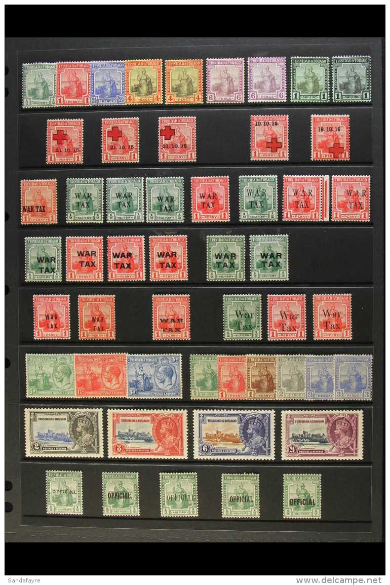 1913-35 ALL DIFFERENT MINT COLLECTION  Includes 1913-23 Set With Shades To 1s, 1915-16 1d Red Cross Range With... - Trinidad & Tobago (...-1961)