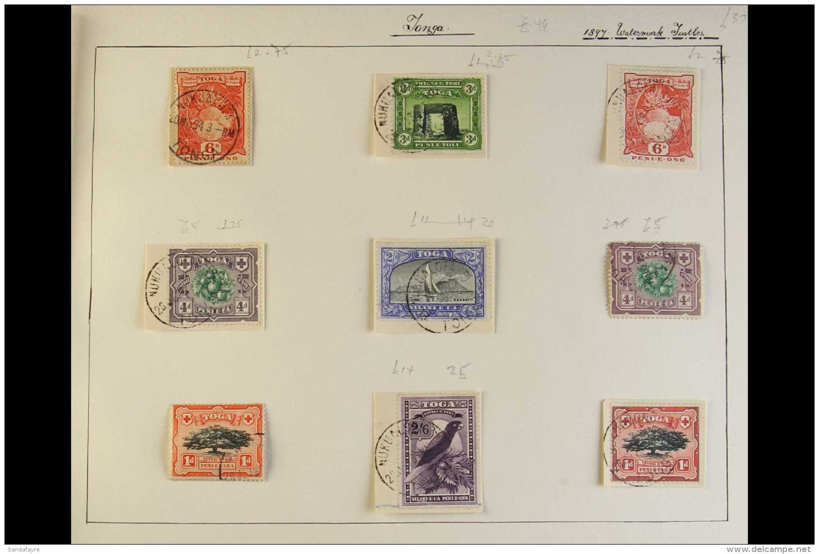 1897-1935 POSTMARKS COLLECTION  An Attractive Selection Of Issues, Many "on Piece" Items Inc 1897 Pictorials To... - Tonga (...-1970)