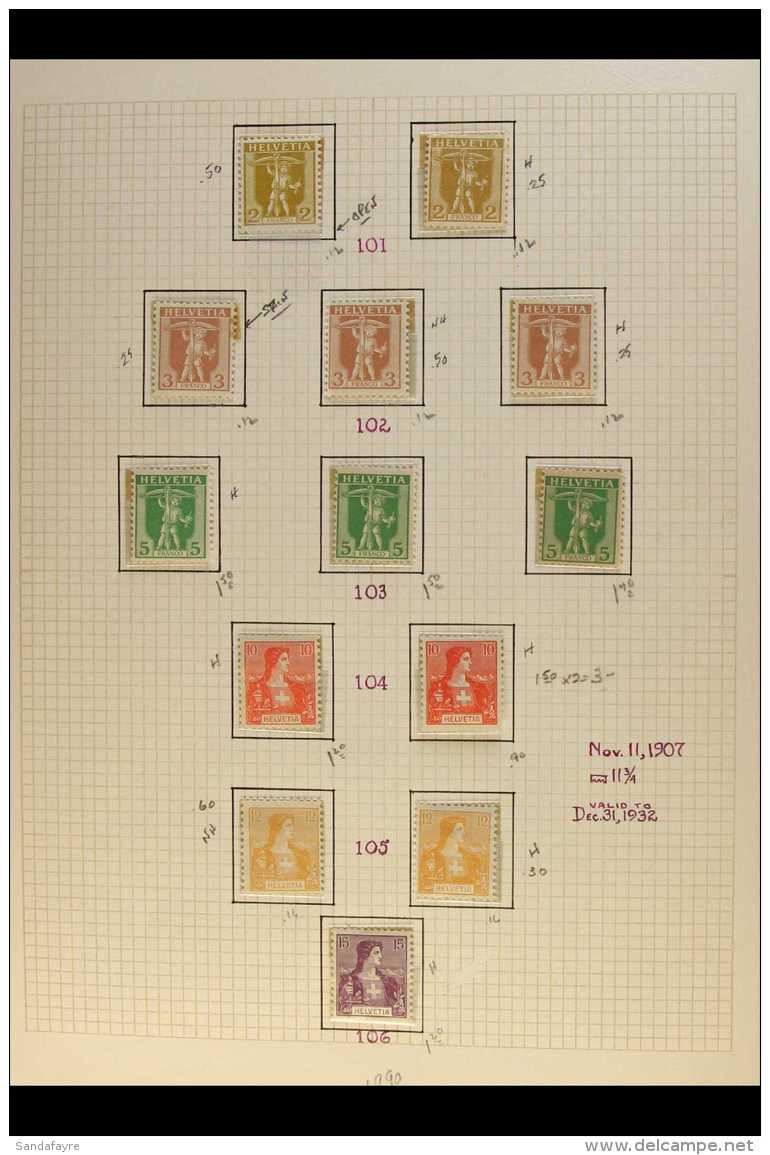 1907-34 INTERESTING COLLECTION CAT &pound;800+  A Most Interesting Mint, Nhm &amp; Used Collection Presented On... - Sonstige & Ohne Zuordnung