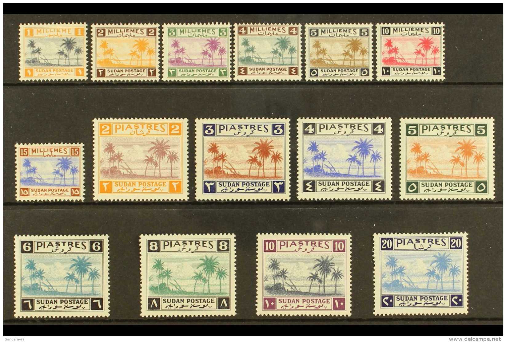 1941  Tuti Island Definitive Set, SG 81/95, Very Lightly Hinged Mint. Lovely (15 Stamps) For More Images, Please... - Sudan (...-1951)