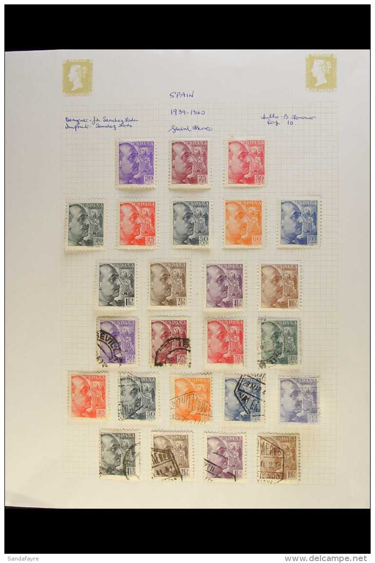 1939 - 1958 ISSUES FOR THE WHOLE OF SPAIN  Superb Mint And Used Collection With Many Complete Sets, Better Items... - Other & Unclassified