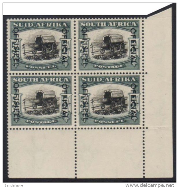 OFFICIAL  1950-4 5s Black &amp; Blue-green (overprinted On SG.64b), Spot Over "O" In "POSSEEL" Variety, SG.O49,... - Ohne Zuordnung