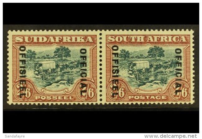 OFFICIAL  1930-47 2s6d Green &amp; Brown, 17&frac12;mm Spacing, SG O18, Very Fine Mint. For More Images, Please... - Unclassified