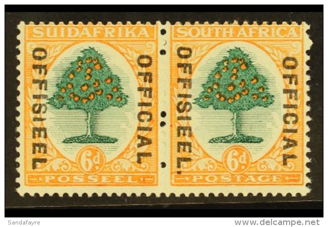 OFFICIAL  1930-47 6d Green &amp; Orange, STOP VARIETY On English Stamp, SG O16a, Very Fine Mint. For More Images,... - Unclassified