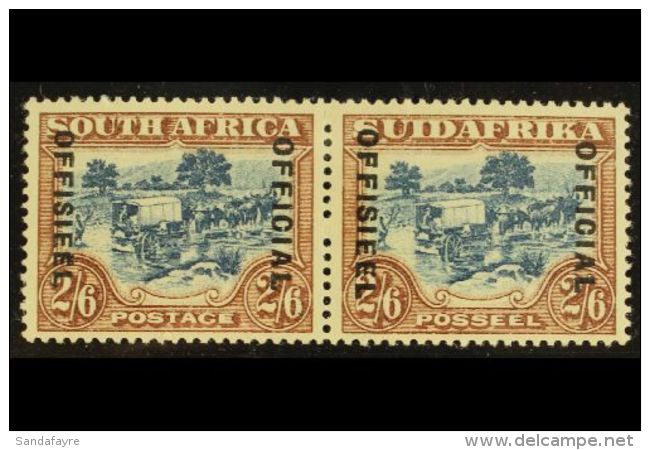 OFFICIAL  1930-47 2s6d Blue &amp; Brown WithVARIETY DIAERESIS Over Second "E" In "OFFISIEEL" On English Stamp,... - Ohne Zuordnung