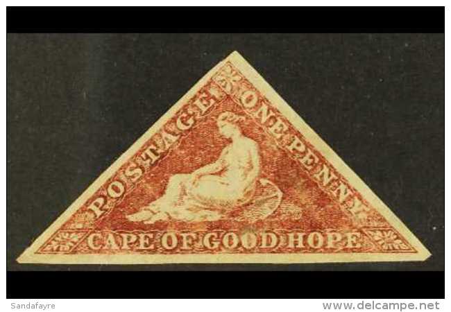 CAPE OF GOOD HOPE  1863-4 1d Deep Carmine-red, SG 18, Mint, Three Good, Even Margins, Small Surface Fault,... - Unclassified