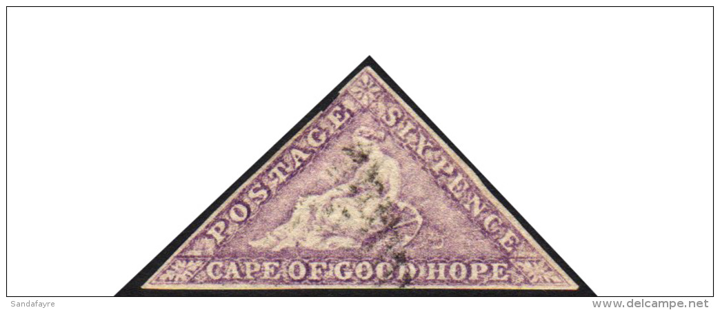 CAPE OF GOOD HOPE  1863-64 6d Bright Mauve, SG 20, Fine Used, 3 Well Balanced Margins With Small Nick (just Clear... - Unclassified