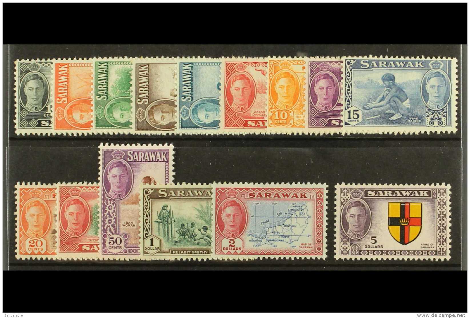 1950  Pictorials Complete Set, SG 171/85, Very Fine Mint (15 Stamps) For More Images, Please Visit... - Sarawak (...-1963)