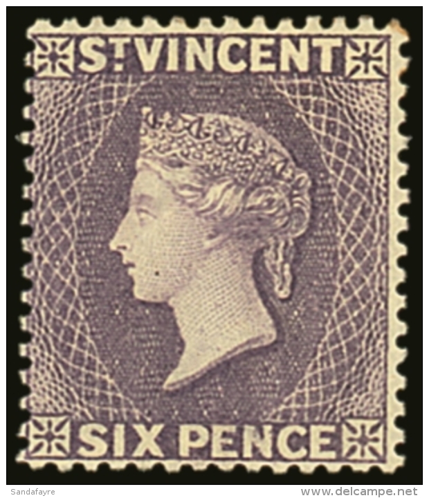 1885-93  6d Violet, SG 52, Fine Fresh Mint. For More Images, Please Visit... - St.Vincent (...-1979)