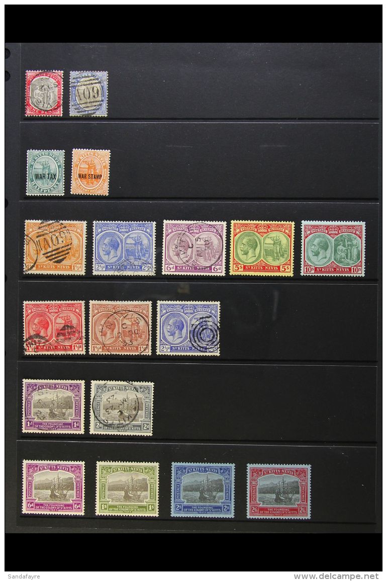 1903-1923 HIGH QUALITY  All Different Mint Or Used Range - Note 1920-22 5s &amp; 10s Very Fine Mint, 1923... - St.Kitts And Nevis ( 1983-...)