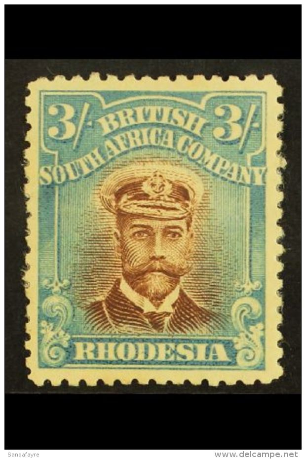 1913-19  3s Chestnut &amp; Light Blue, SG 237, Mint, Small Part OG, Nice Appearance For More Images, Please Visit... - Other & Unclassified