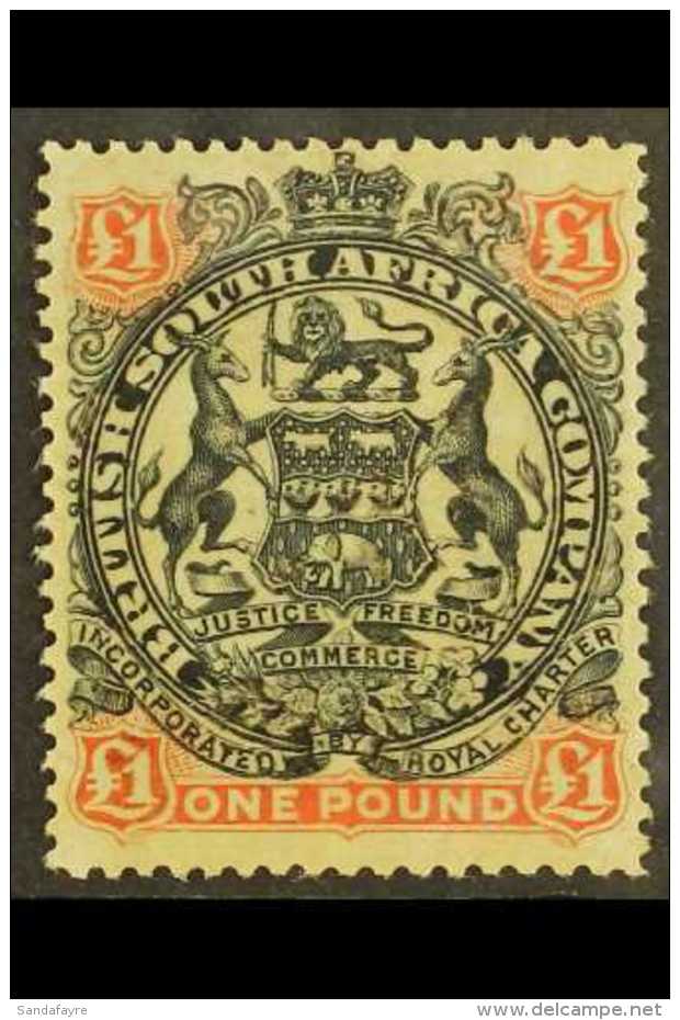 1897  &pound;1 Black And Red-brown / Green, SG 73, Lightly Hinged Mint. For More Images, Please Visit... - Other & Unclassified