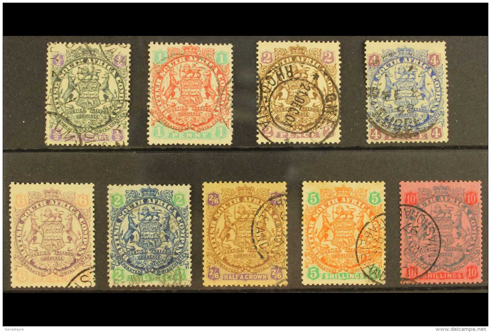 1896-97  Set Complete, SG 41/50, Fine Used (9 Stamps) For More Images, Please Visit... - Other & Unclassified