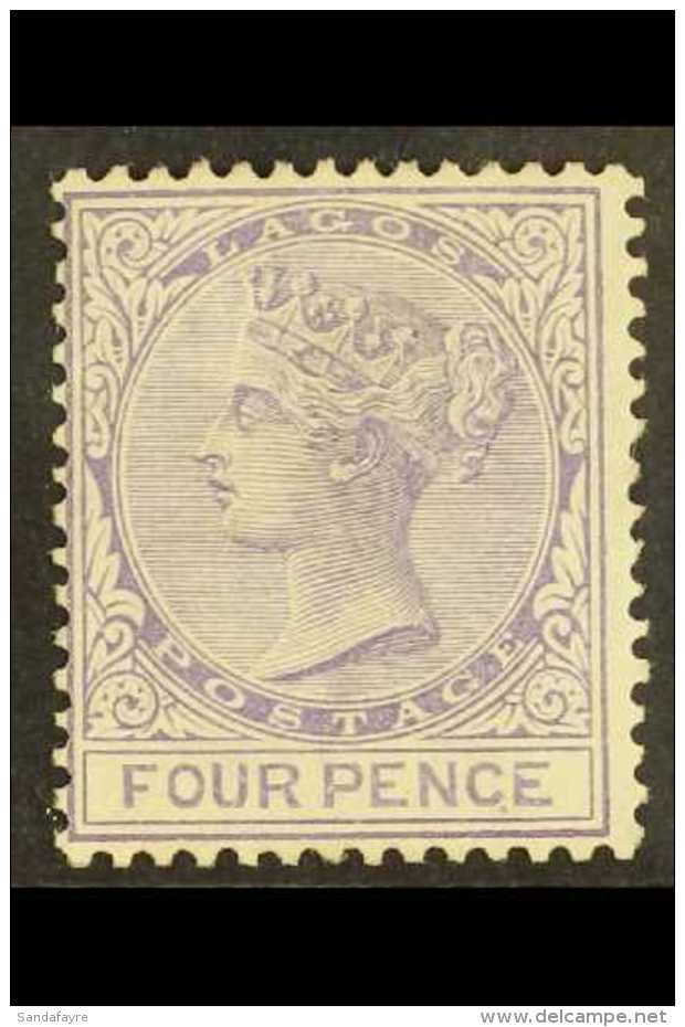 1884-86  4d Pale Violet, SG 24, Very Fine Mint. For More Images, Please Visit... - Nigeria (...-1960)