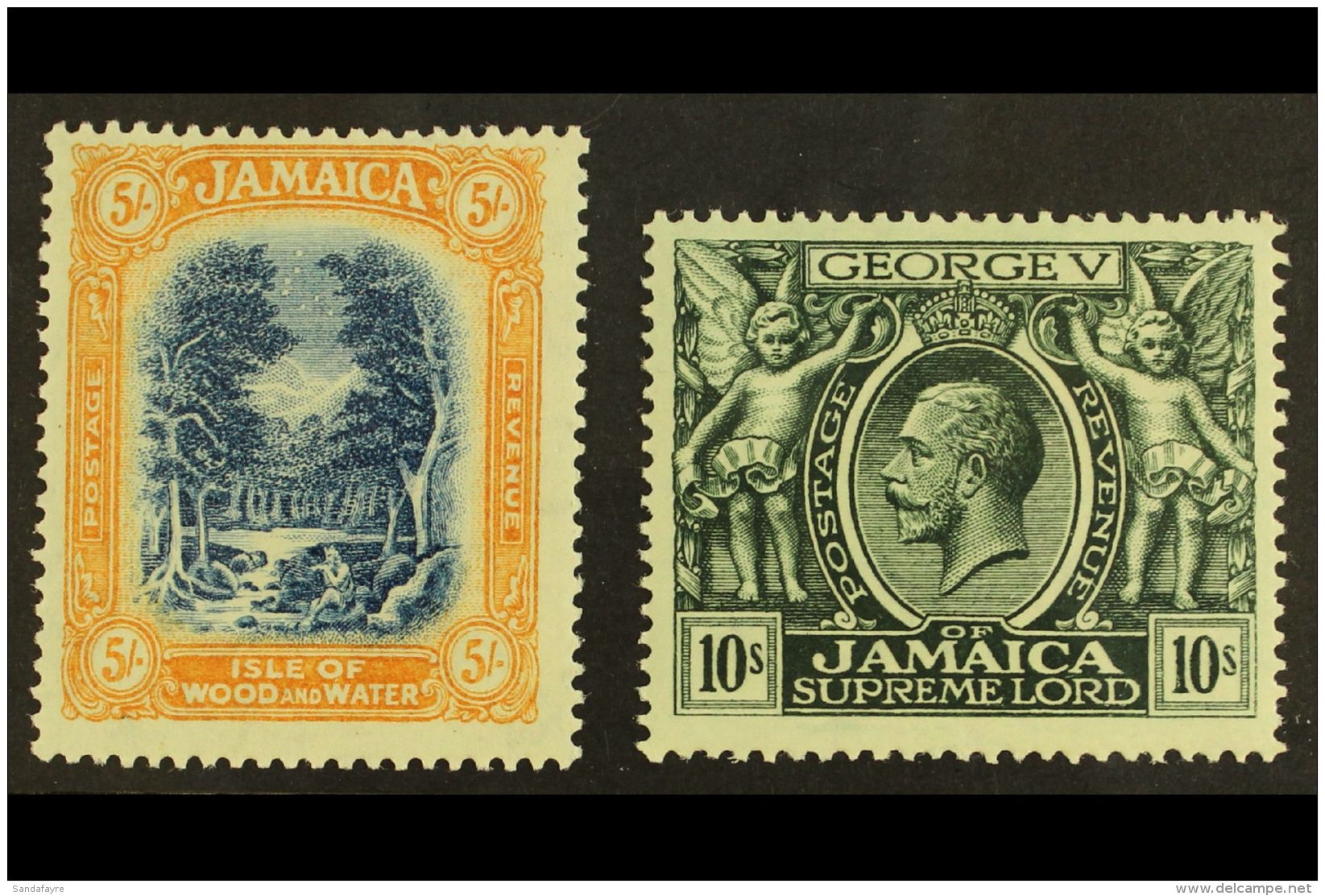 1919-21  (Mult Crown CA) 5s And 10s Definitive Top Values, SG 88a/89, Very Fine Mint. (2 Stamps) For More Images,... - Jamaica (...-1961)