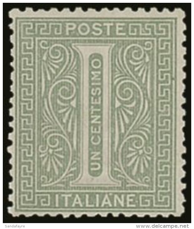 1863  1c Light Grey Green, London Printing, Sass L14, Superb NHM. Signed Fiecchi As DeLaRue. For More Images,... - Unclassified