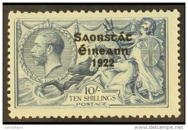 1925 RUNNAL'S RE-ENTRY.  10s Dull Grey-blue Seahorses Narrow Date Overprint With RUNNAL'S RE-ENTRY Variety... - Other & Unclassified