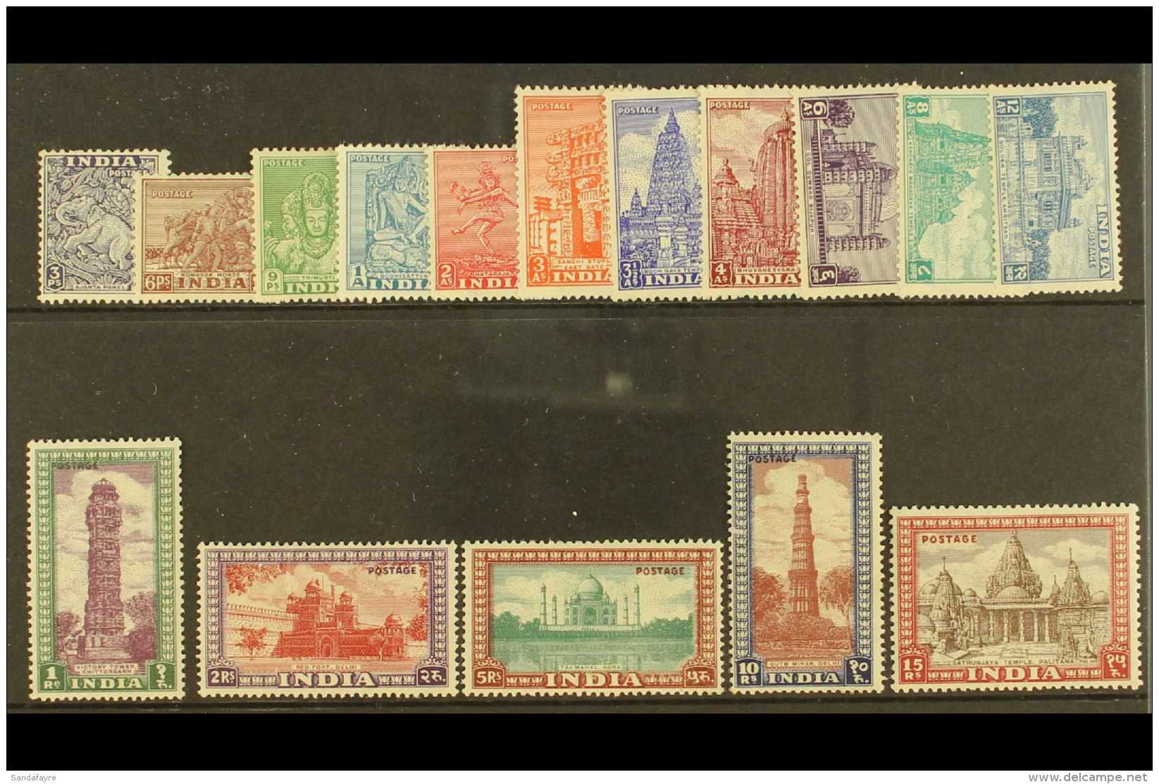 1949-52  Icon &amp; Temple Set, SG 309/24, Fine Mint (16 Stamps) For More Images, Please Visit... - Other & Unclassified