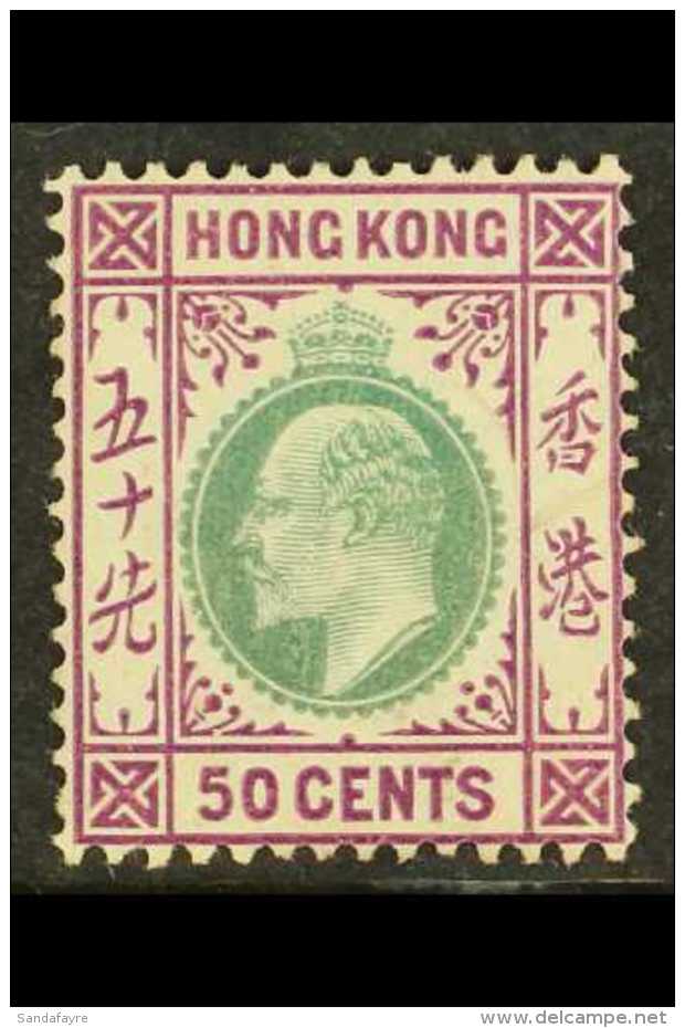 1904-06  50c Green And Magenta On Chalk Surfaced Paper, SG 85a, Fine Mint. For More Images, Please Visit... - Other & Unclassified