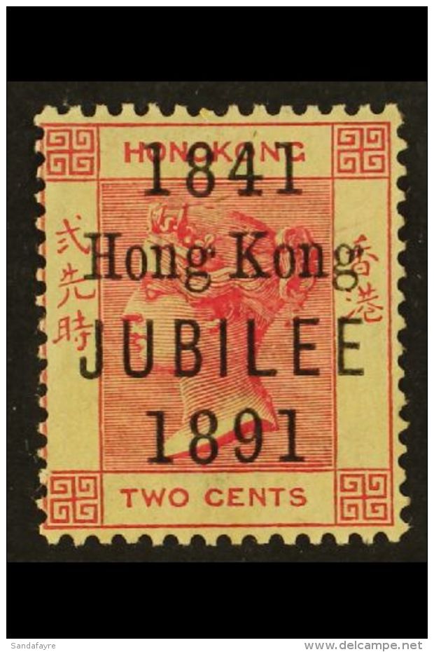1891  2c Carmine, Jubilee, SG 51, Very Fine And Fresh Mint. Well Centred With Full Colour And Good Og. For More... - Sonstige & Ohne Zuordnung