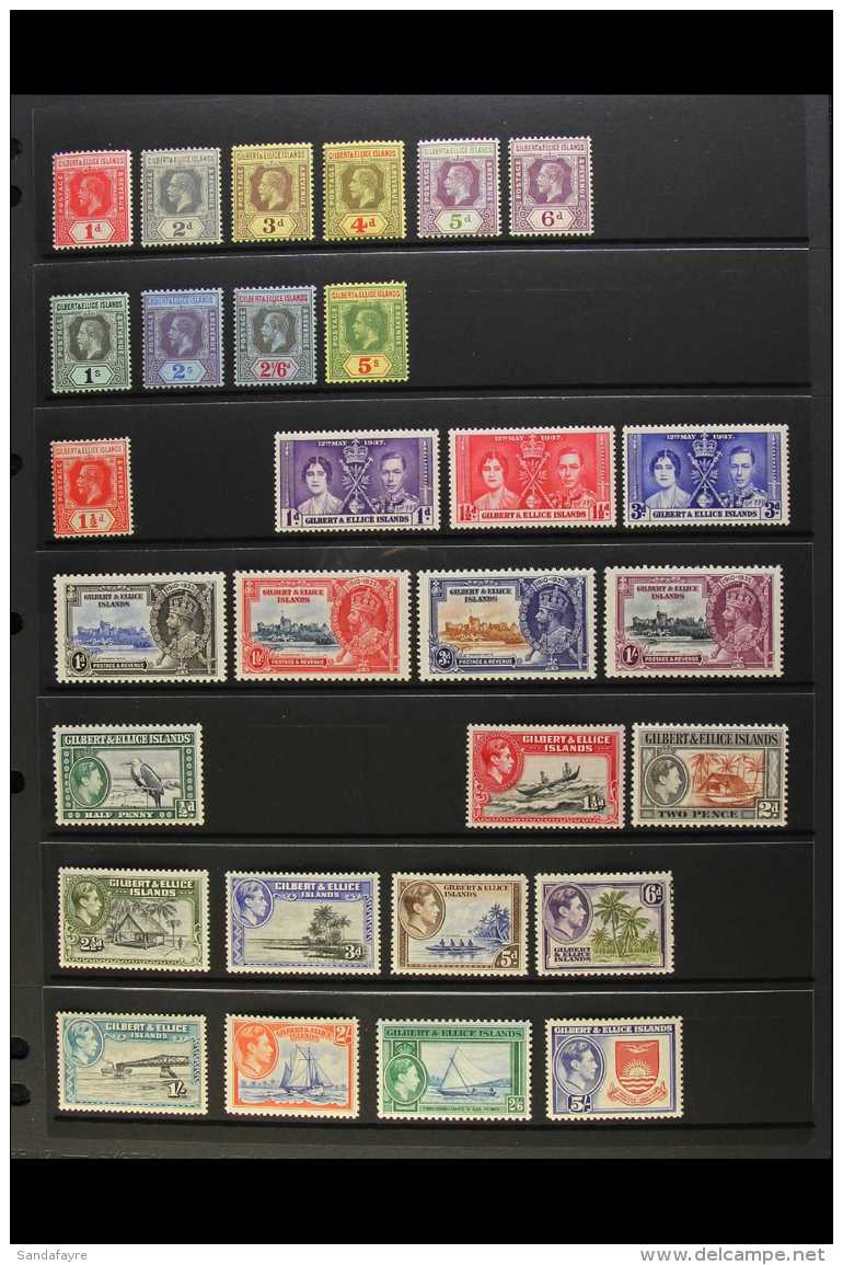 1912-39 FINE MINT COLLECTION  An All Different Assembly Which Includes 1912-22 Range To 2s, 2s6d, And 5s, 1922-27... - Gilbert & Ellice Islands (...-1979)