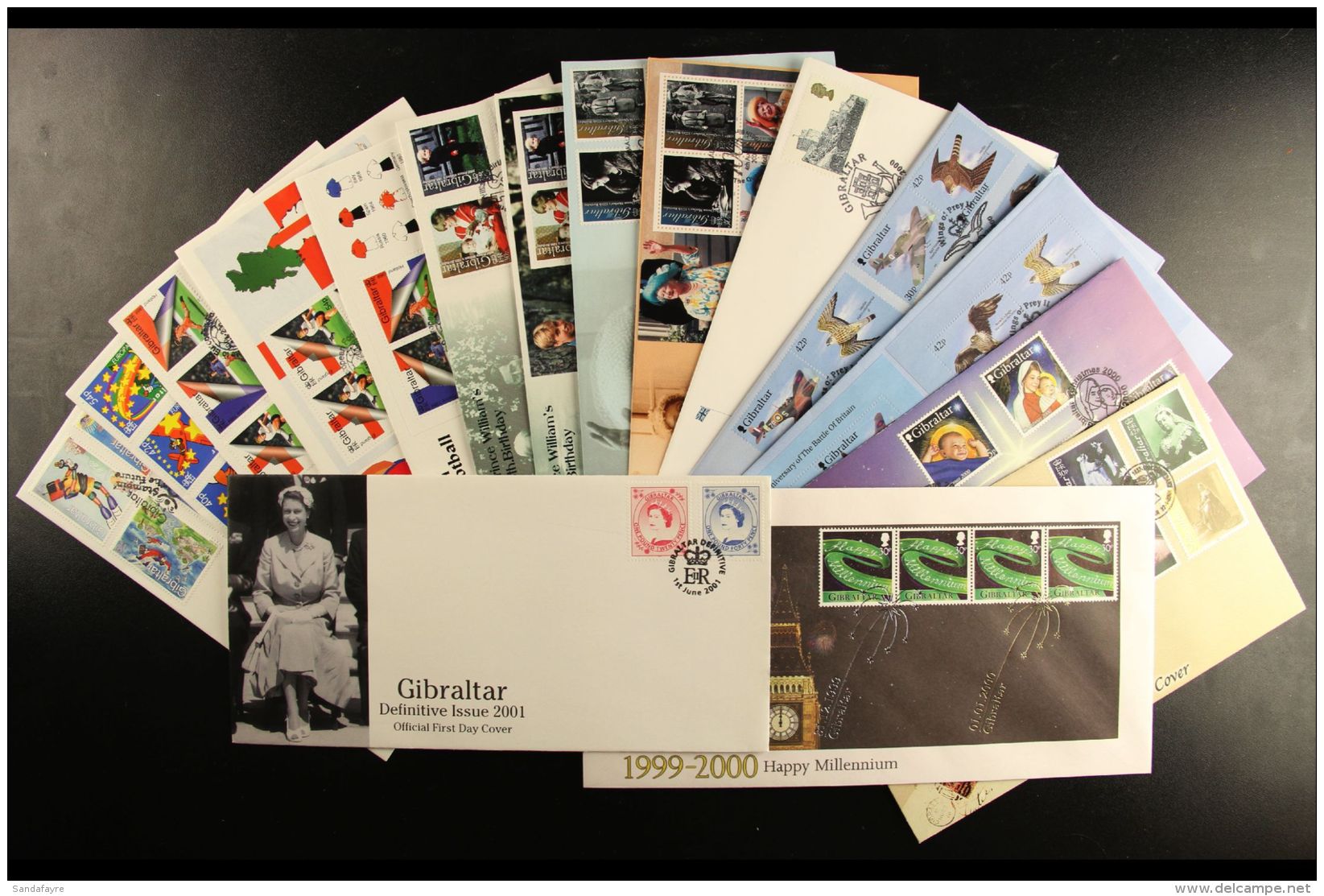 2000-2010 FIRST DAY COVER COLLECTION  Presented Chronologically In A Small Box. An ALL DIFFERENT, Highly Complete... - Gibraltar