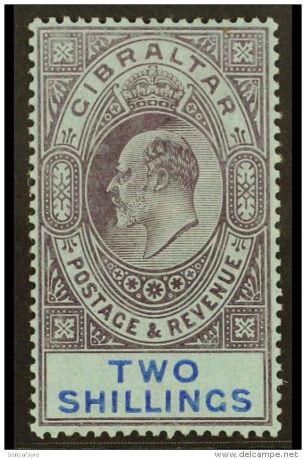 1906-11  2s Purple And Bright Blue On Blue, SG 72, Very Fine Mint. For More Images, Please Visit... - Gibraltar