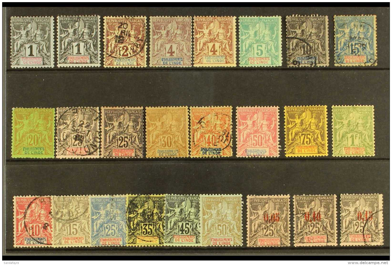 INDIAN SETTLEMENTS  1892-1907. Useful Mint And Used Collection Of "Tablet" Types. With 1892 Complete Set Mainly... - Sonstige & Ohne Zuordnung