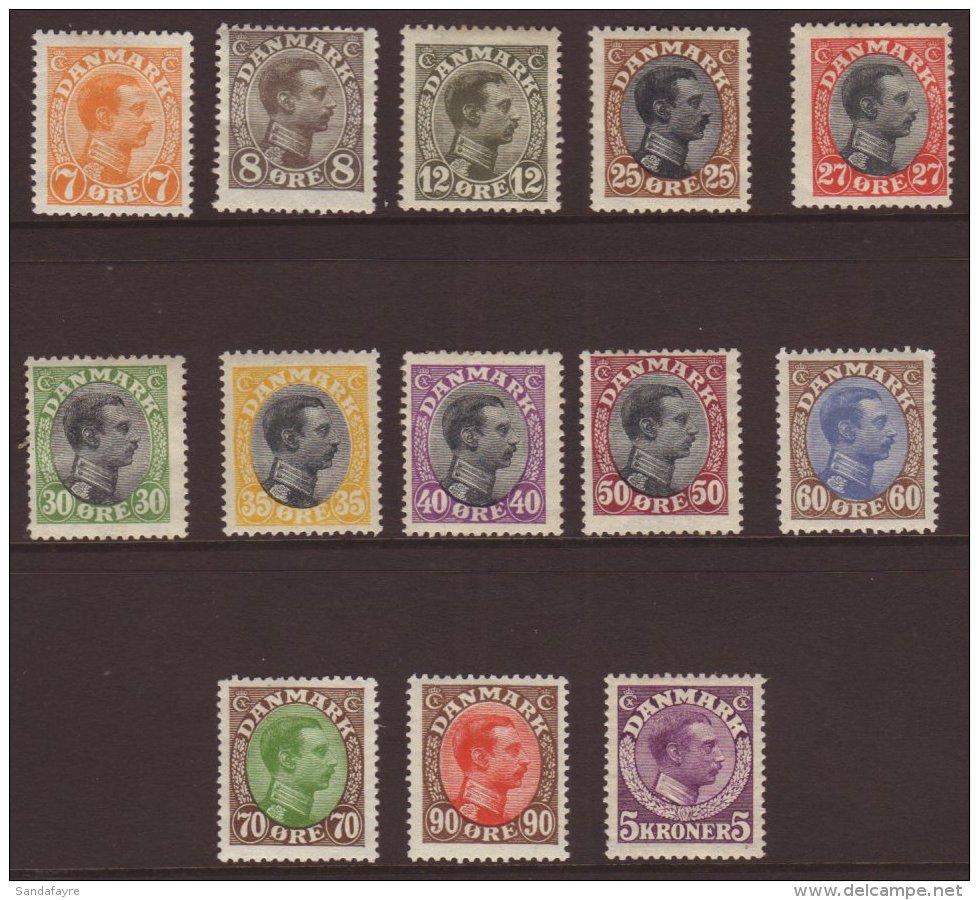 1918-20  King Christian Definitives Complete St, Mi 97/109, Fine Mint. (13 Stamps) For More Images, Please Visit... - Other & Unclassified