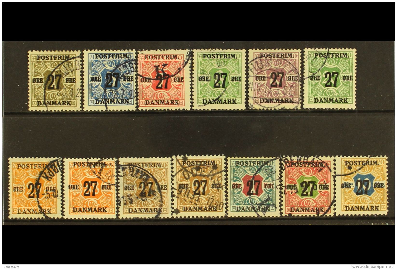 1918  Newspaper Stamp Surcharged Set, Mi 84/96, Fine Used (13 Stamps) For More Images, Please Visit... - Sonstige & Ohne Zuordnung