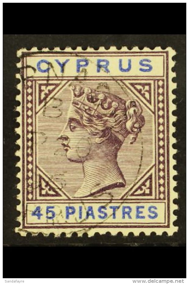 1894-96  45pi Grey-purple And Blue, SG 49, Very Fine Used. For More Images, Please Visit... - Other & Unclassified