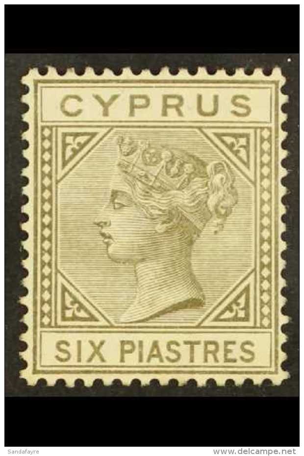 1881  6pi Olive-grey, SG 15, Very Fine Unused No Gum, With A Peter Holcombe Photo-certificate, Very Fresh &amp;... - Other & Unclassified