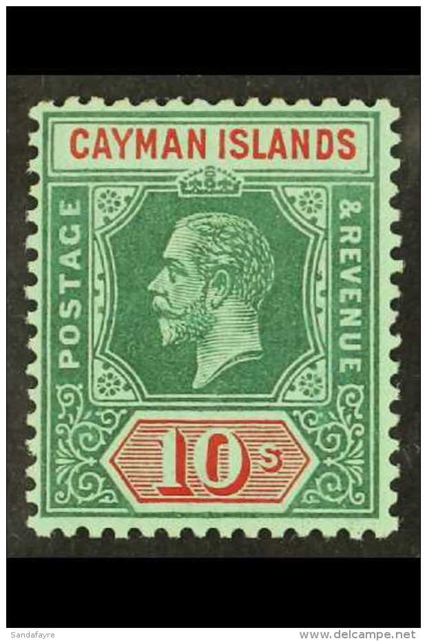 1912-20  10s Deep Green And Red/green, SG 52, Very Fine Mint. Fresh And Attractive! For More Images, Please Visit... - Cayman Islands